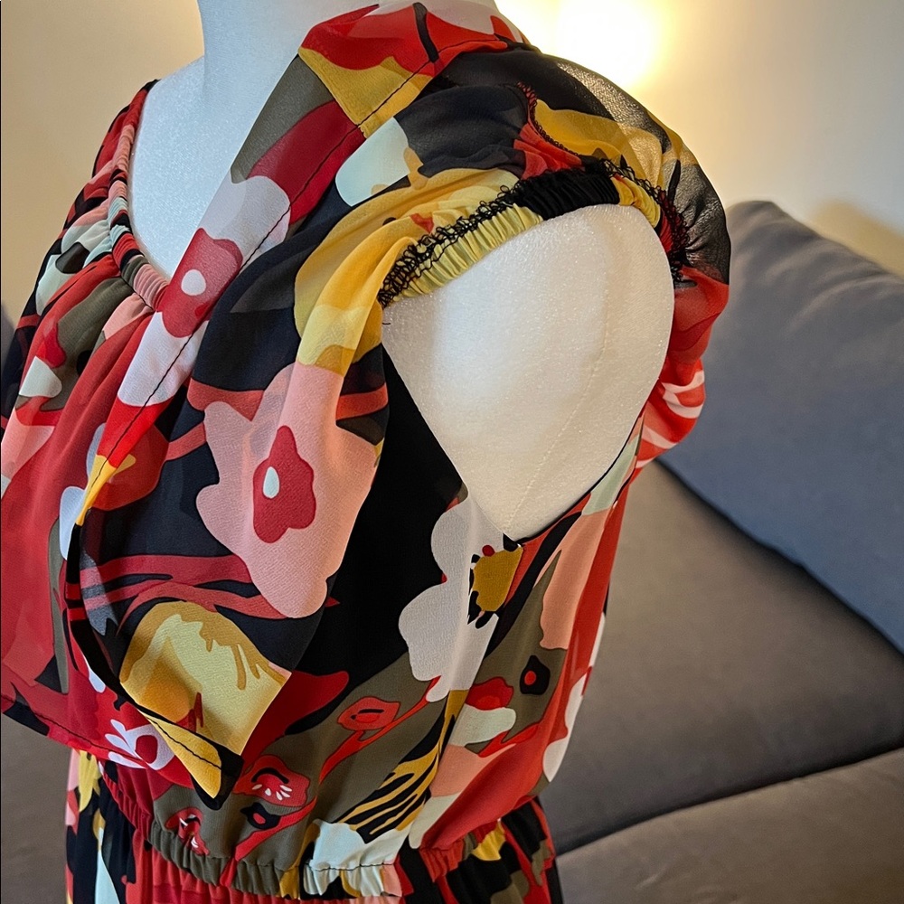 Floral Off-Shoulder Dress - Picture 4 of 6